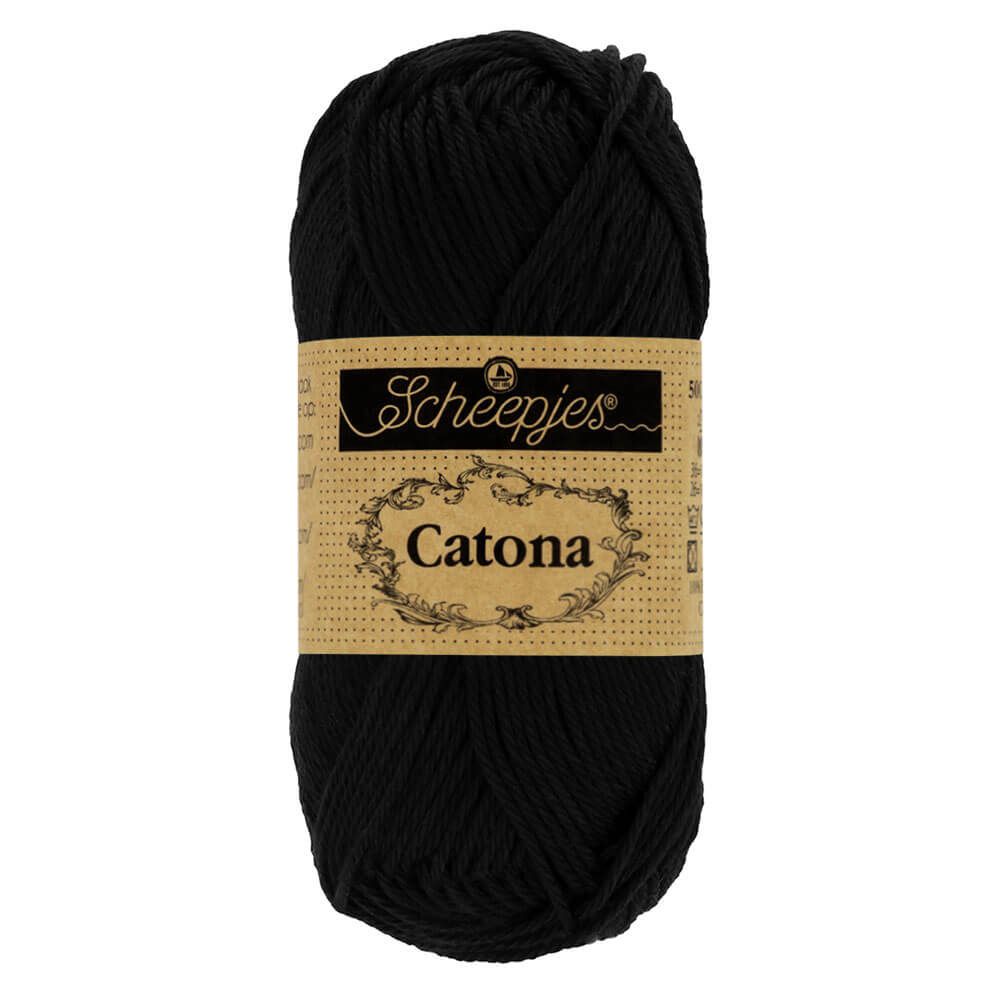 110 - Jet Black - Catona (50g) - Sheepjes
