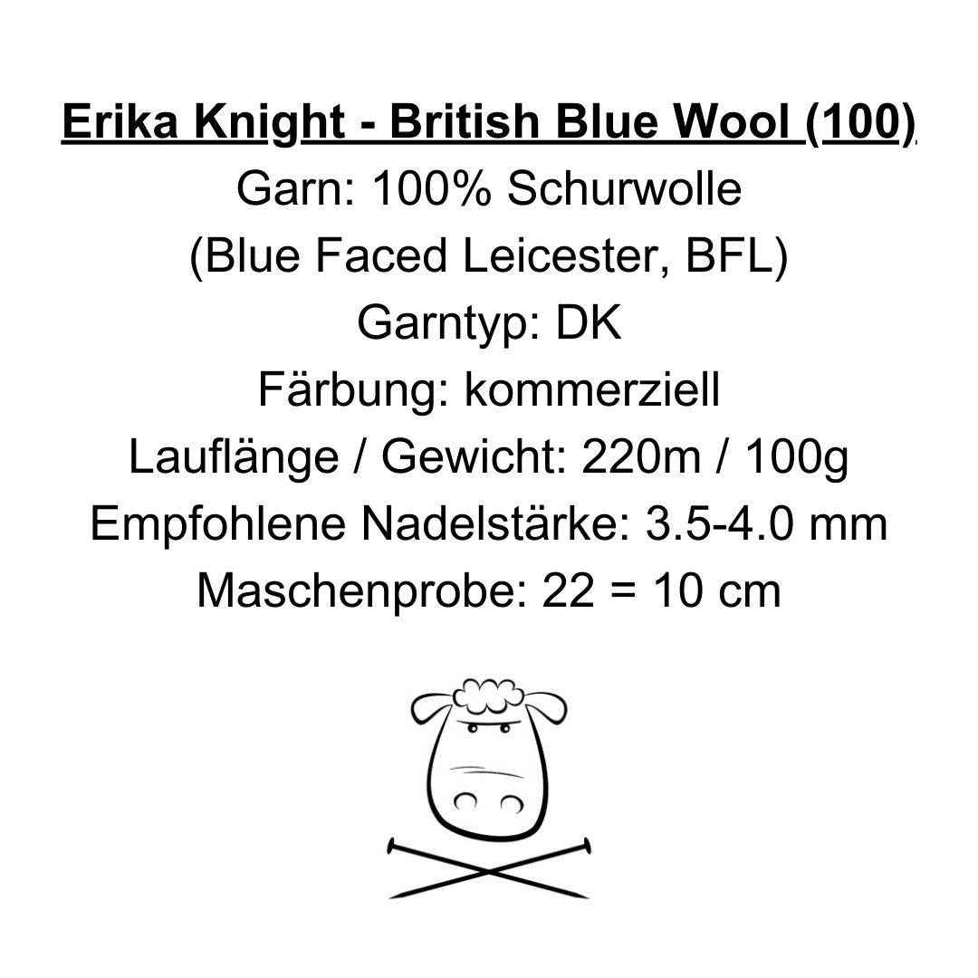 604 - Mrs. Dalloway - British Blue Wool (100) - Erika Knight – Bild 2