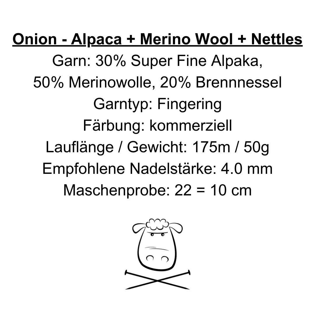 1210 - Jeansblau - Alpaca + Wool + Nettles - Onion – Bild 2