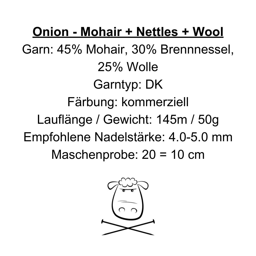 1417 - Gold - Mohair + Nettles + Wool - Onion – Bild 2