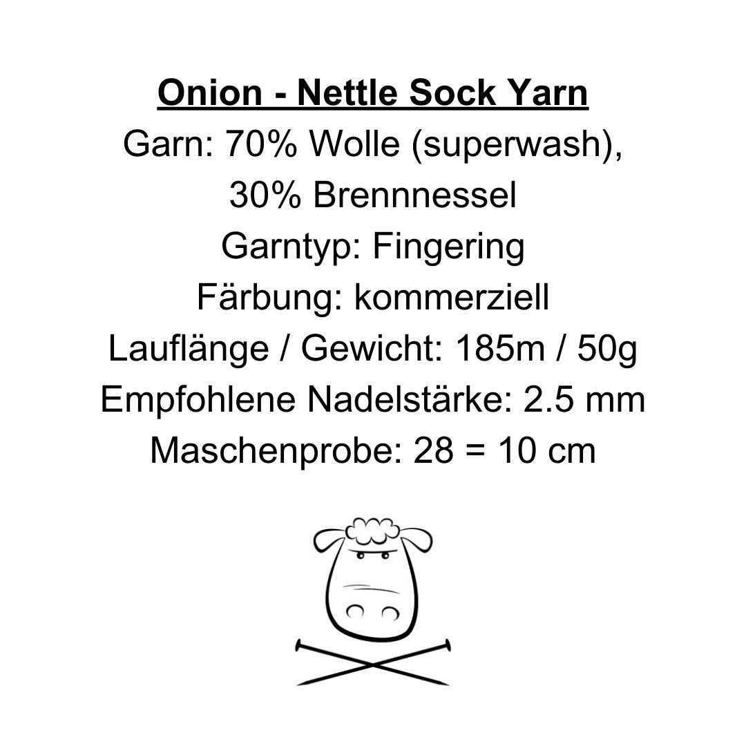 1017 - Grau - Nettle Sock Yarn - Onion – Bild 2