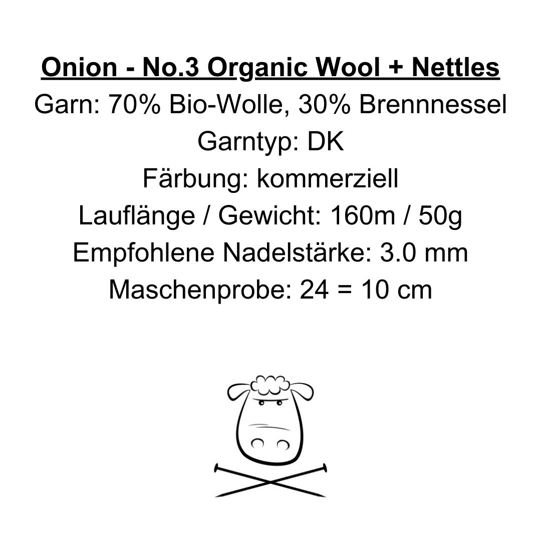 1115 - Orange - No.3 Organic Wool + Nettles - Onion – Bild 2