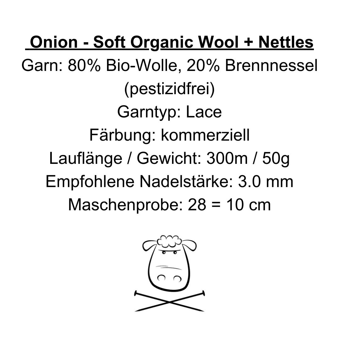1534 - Braun - Soft Organic Wool + Nettles - Onion
