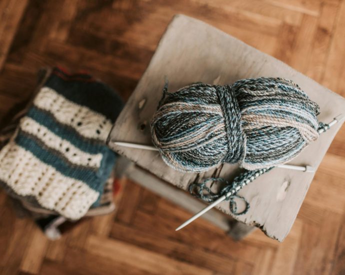 close up shot of a yarn